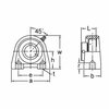 Ami Bearings SINGLE ROW BALL BEARING - 1-3/16 IN. NARR ECCENTRIC COLLAR TAPPED BASE PILLOW BLOCK KHSHE206-19